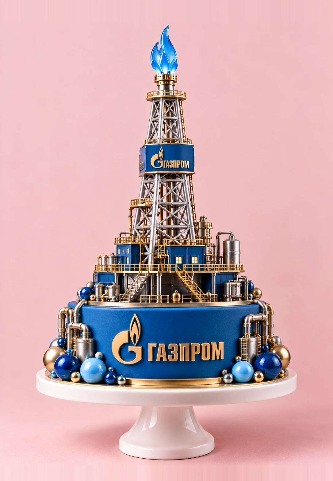 Эксклюзивный корпоративный торт кондитерских фабрик «Толстый шмель»